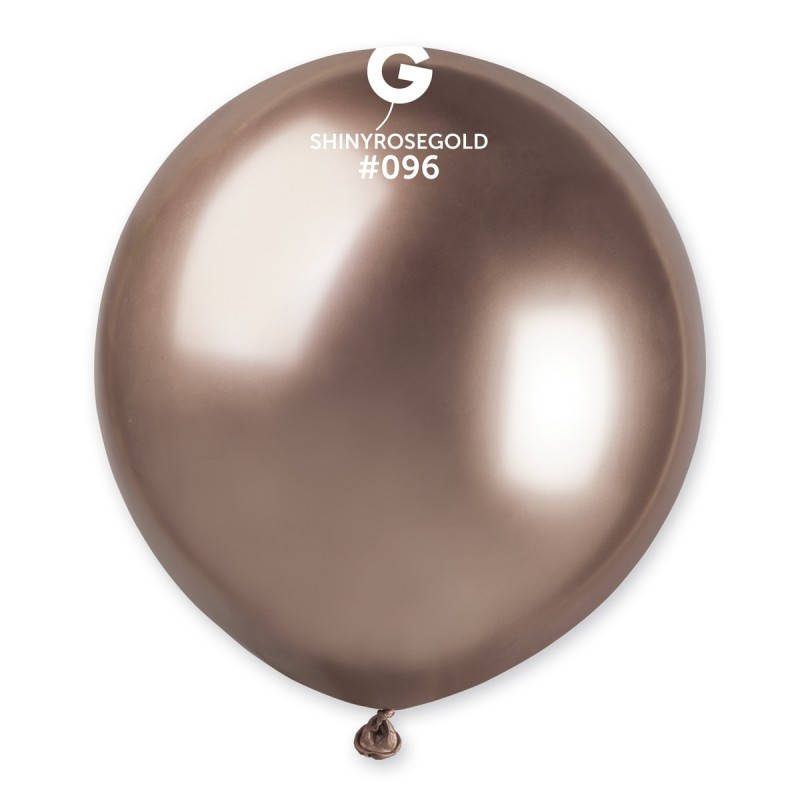 

Латексный шар хром розовое золото 19" / 96 / 48см Shiny Rose Gold