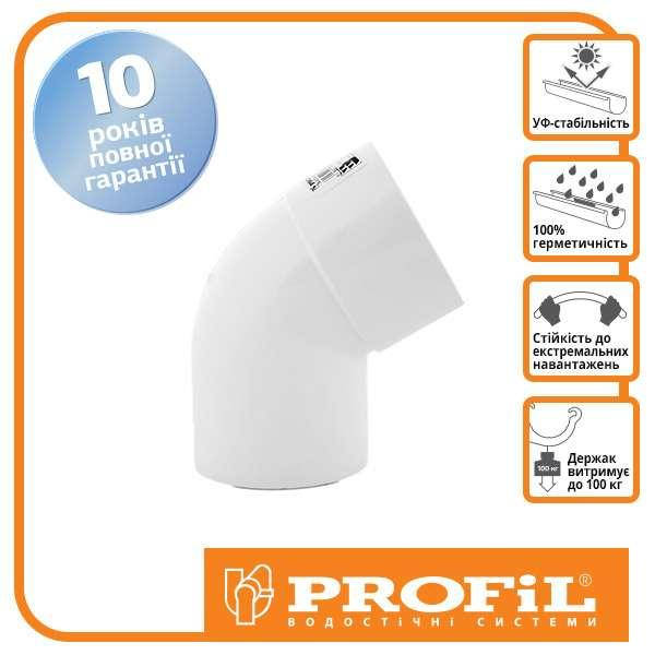 

Коліно Profil 100 біле, Белый