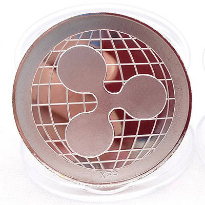 

Монета сувенирная Ripple (xrp риппл) цвет: серебряная