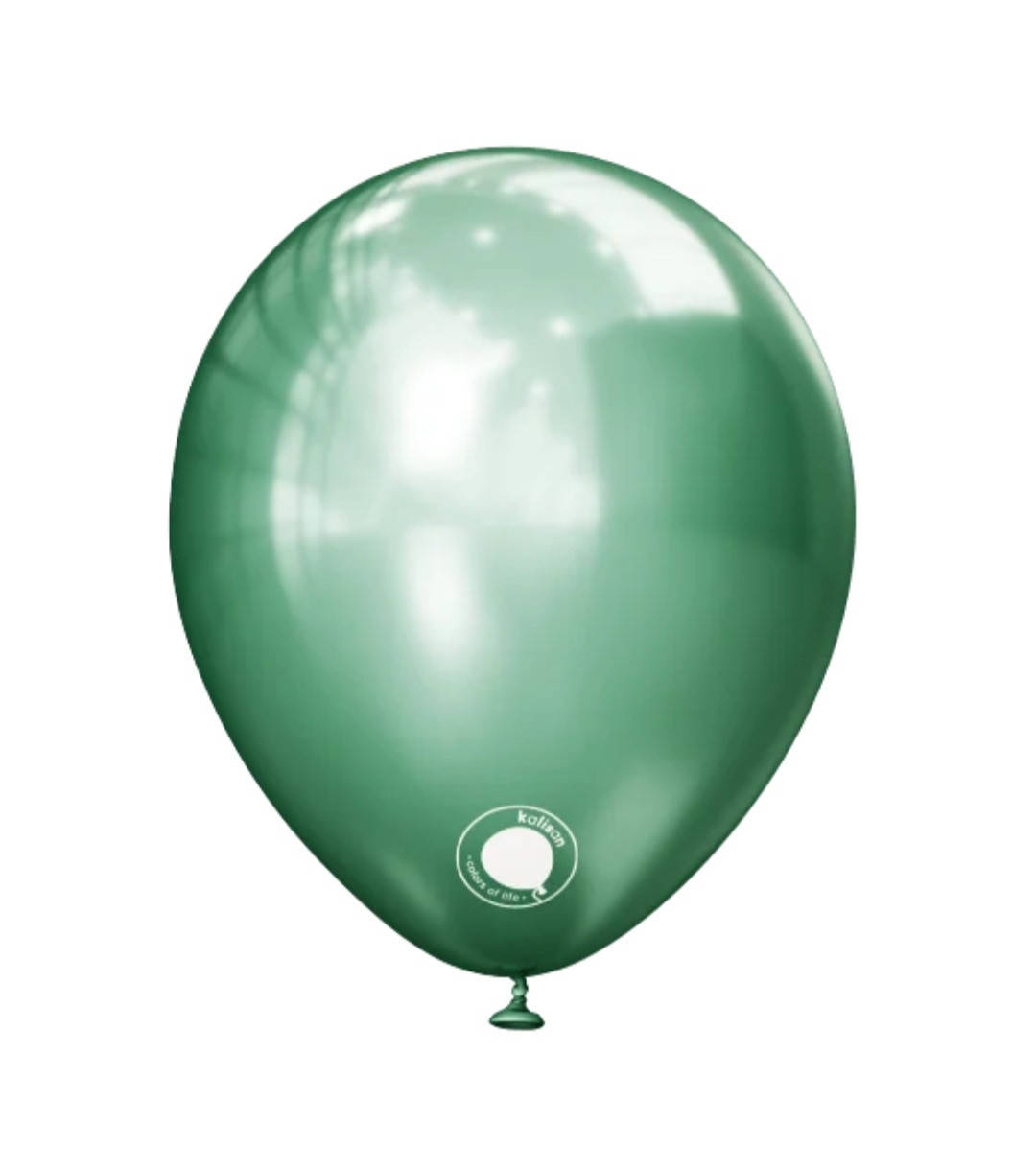 

Шарик гелиевый латексный 30см "Хром" зелёный насыщенный