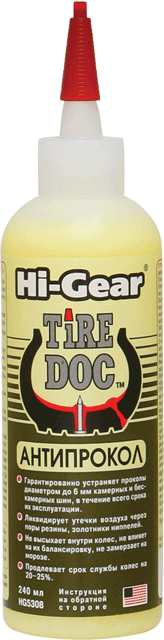 

Антипрокол Hi-GEAR Tire Doc 240 мл (HG5308)