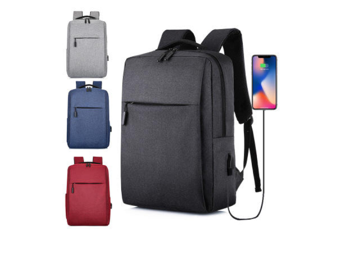 

Рюкзак 17 л Classic Business casual для 15,6-дюймового ноутбука Black (черный) для школьников и бизнесменов, Серый