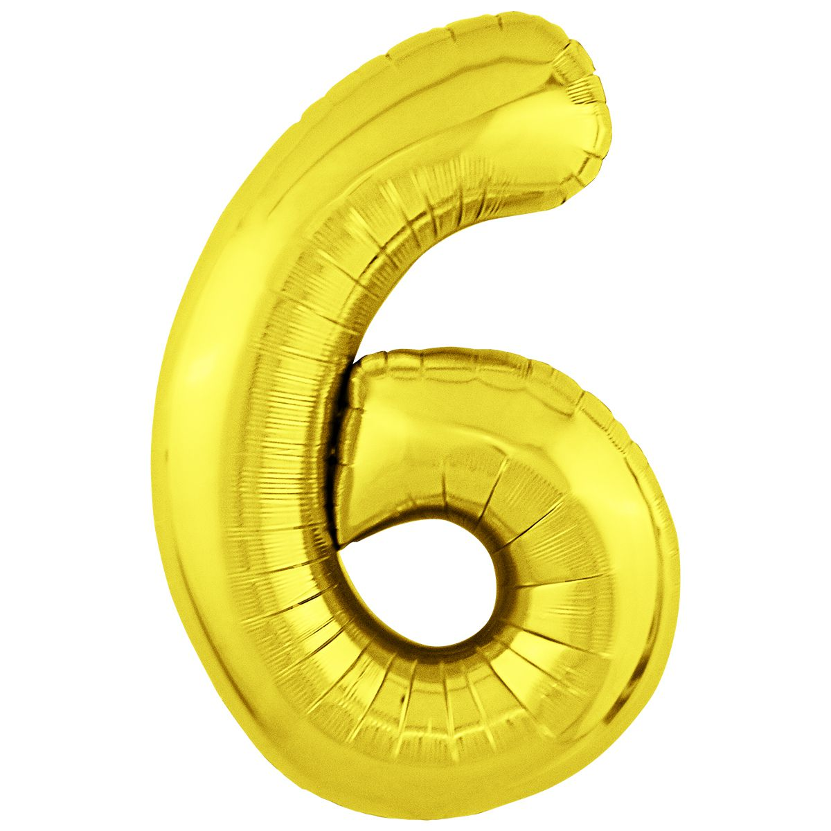 

Фольгированная цифра (102 см) Slim 6 золото