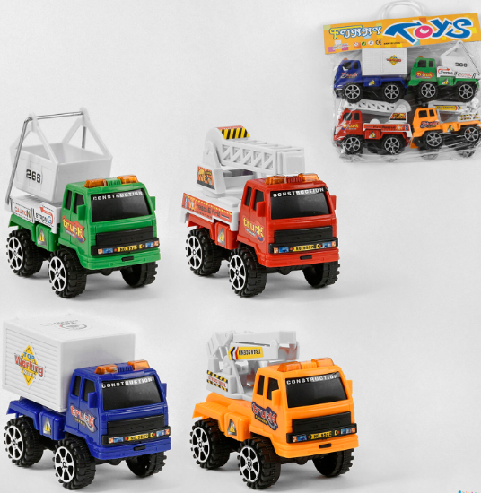 

Набір машин 9922 В (72/2) Спецтехніка, інерція, 4шт у кульку