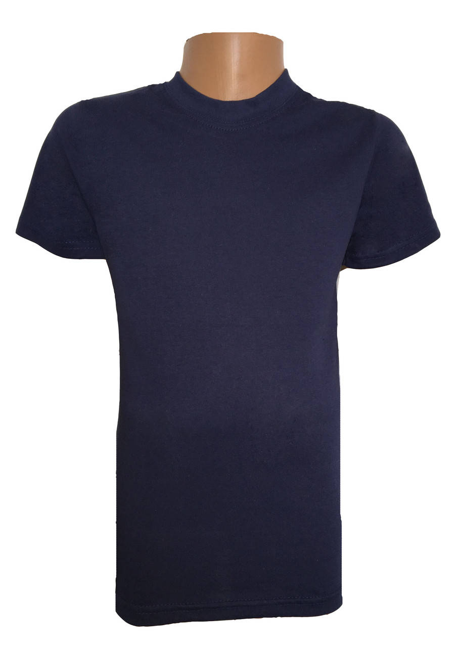 

Футболка подростковая тёмно-синяя 40