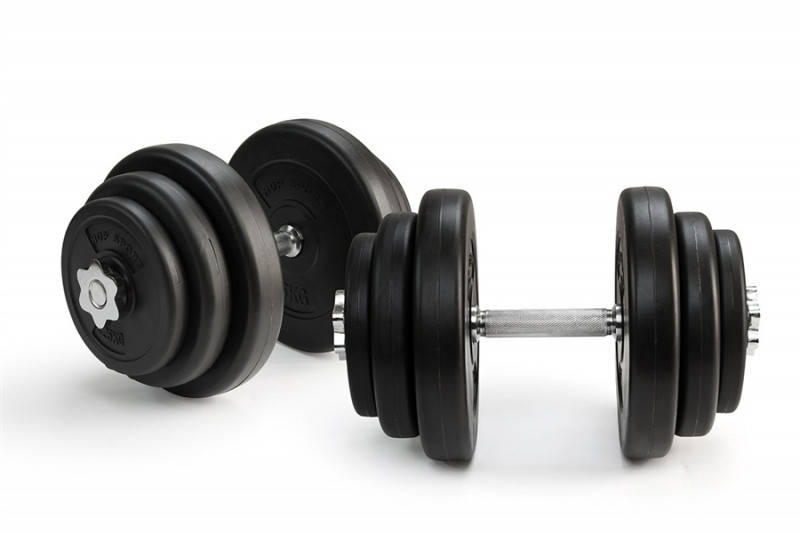 

Гантели 2х20 кг (Металлический Гриф), Черный