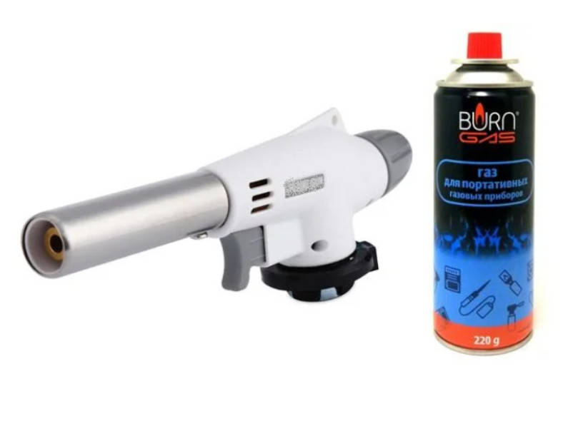 

Газовая горелка с пьезоподжигом ASK 920 + газовый баллон 220 мл BURN