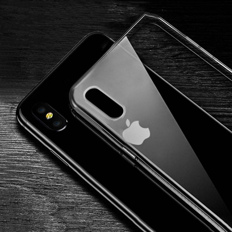 

Ультратонкий 0,3 мм чехол для Apple iPhone X прозрачный (на айфон х)