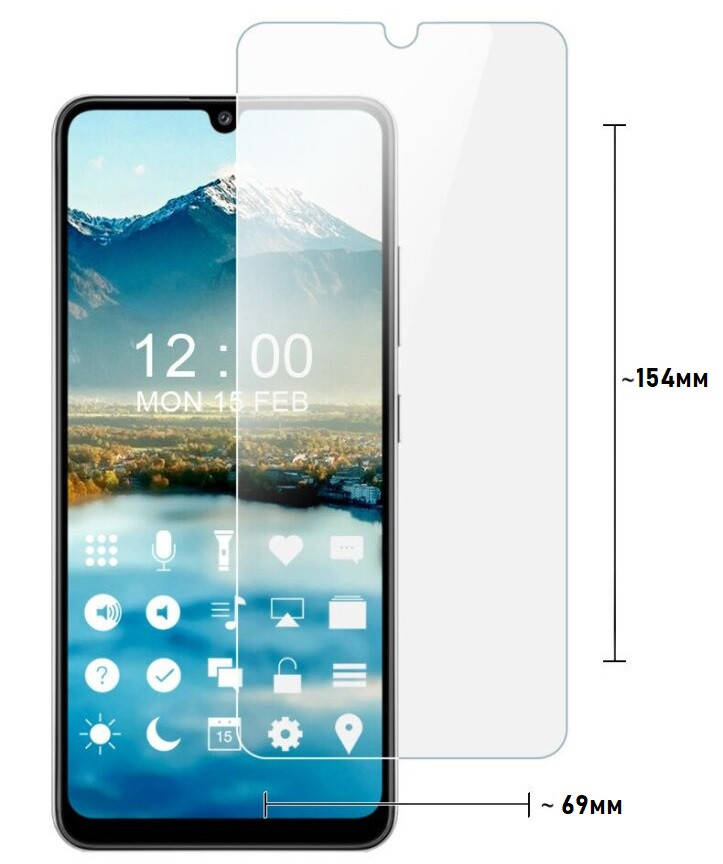 

Samsung Galaxy A33 5G SM-A336 пленка матовая полиуретановая броне USA, Прозрачный