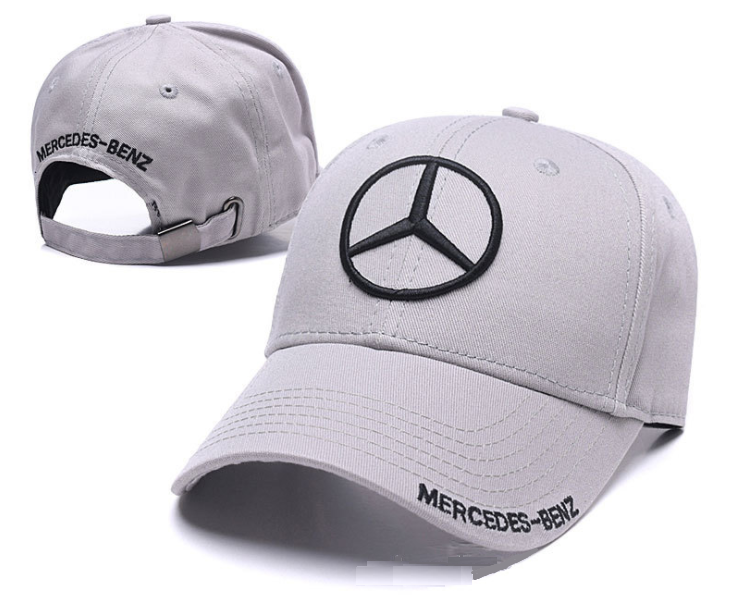 

Кепка Бейсболка Mercedes (Мерседес) Серая, Белый