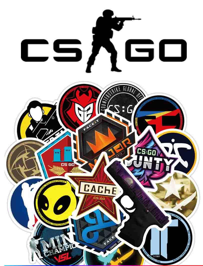 

Набор виниловых наклеек Counter-Strike CS:GO 25шт.