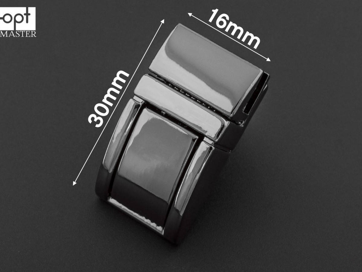 

Замок сумочный 65-256, цв. тёмный никель