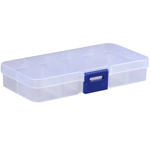 

Коробка органайзер кейс бокс для снастей бисера 12.5х6.3см 10 ячеек