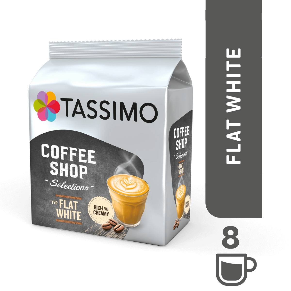 

Кофе в капсулах Тассимо - Tassimo Flat White ( 8 порций)