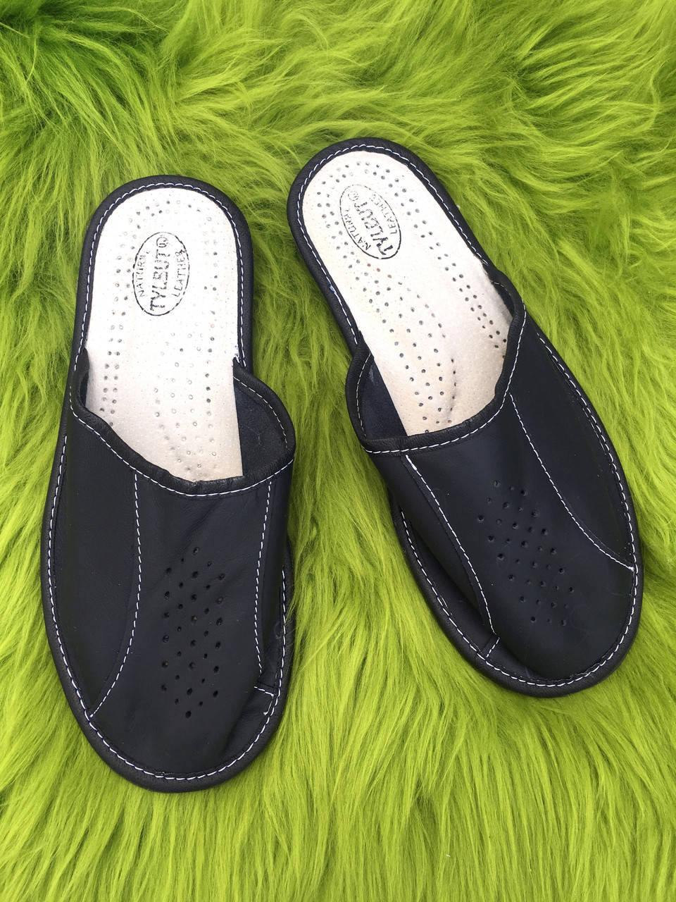 

Домашні чоловічі шкіряні капці, 40