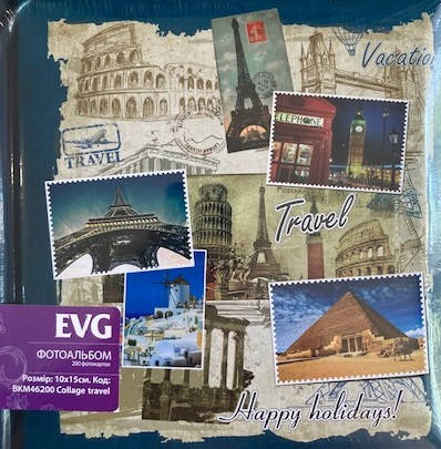 

Альбом для фотографий 10х15 на 200 фото EVG Collage Travel, Разные цвета