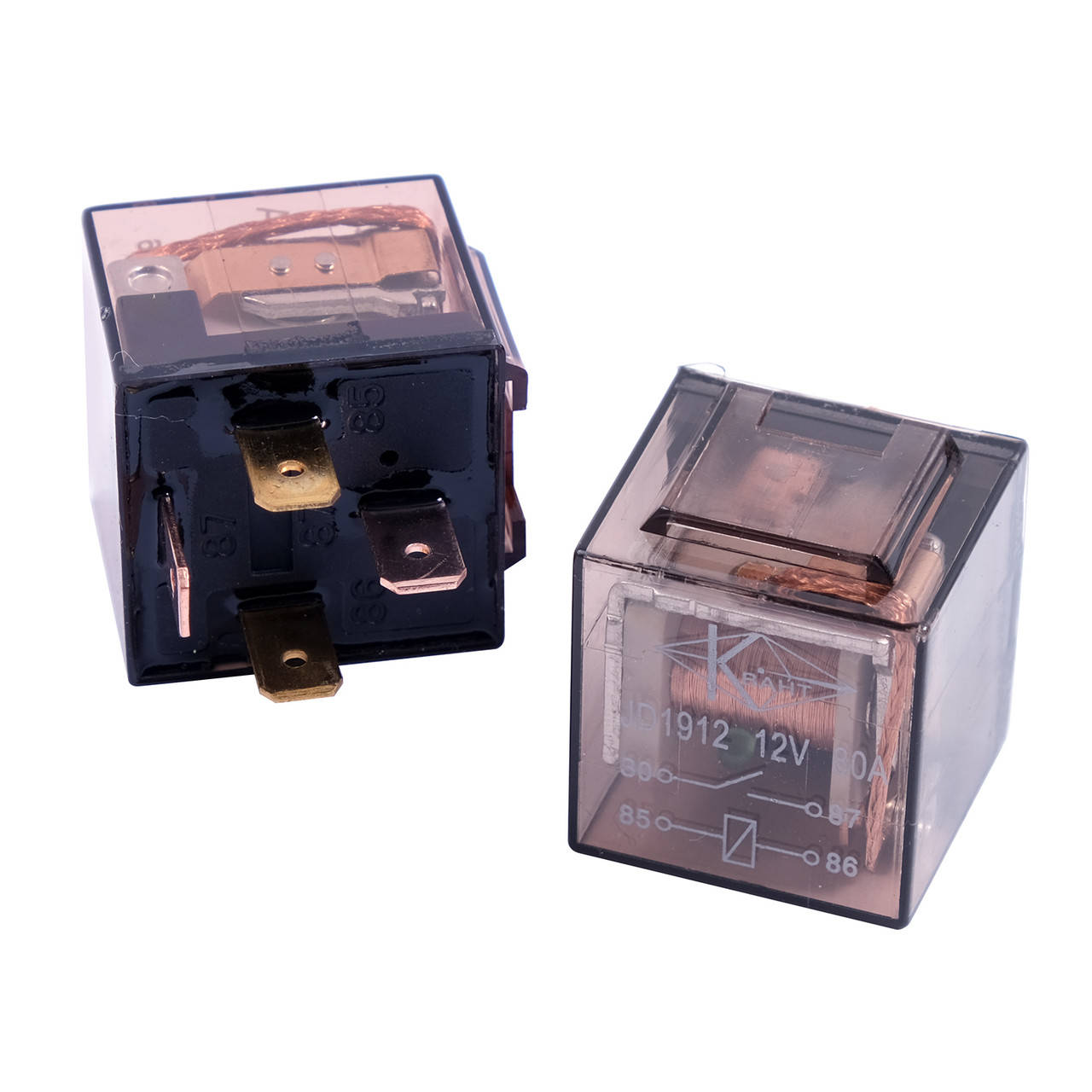 

Реле КВАНТ JD1912 с индикатором 12V 4-х контактное 80А