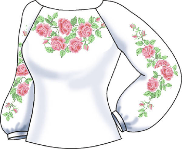 

СВЖП-10. Заготовка Жіноча сорочка домоткана