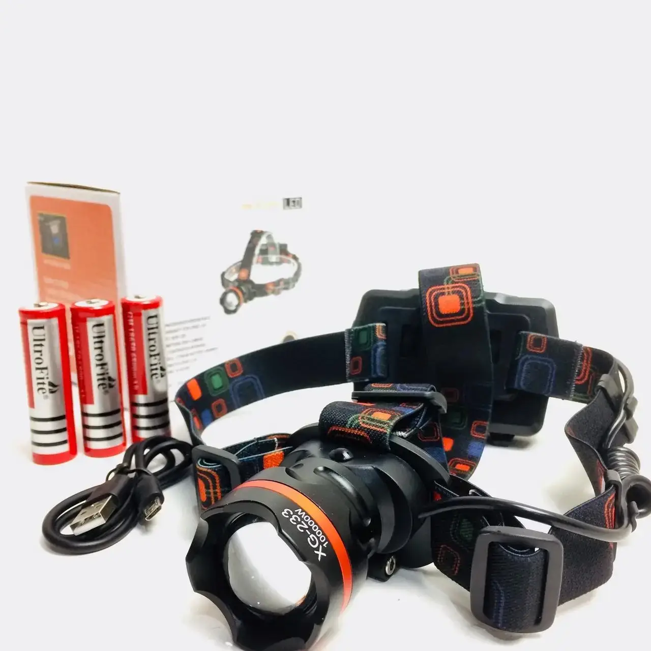 

Налобный фонарь Bailong Police XG 233, Черный