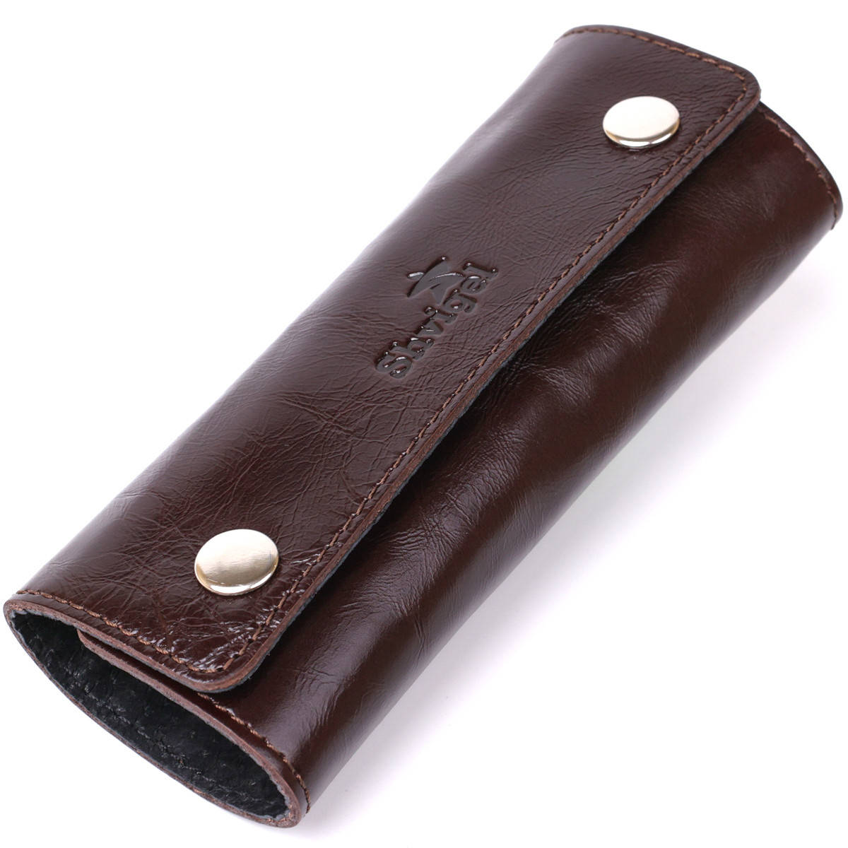 

Кожаная ключница Shvigel 16534 Коричневый