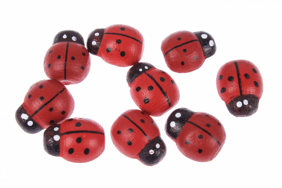 

Мини декор деревянная божья коровка 15*12 мм