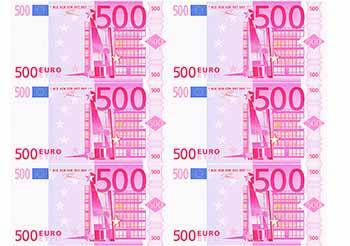 

Вафельная картинка "Деньги. Евро. Купюры. 500 Евро 2"