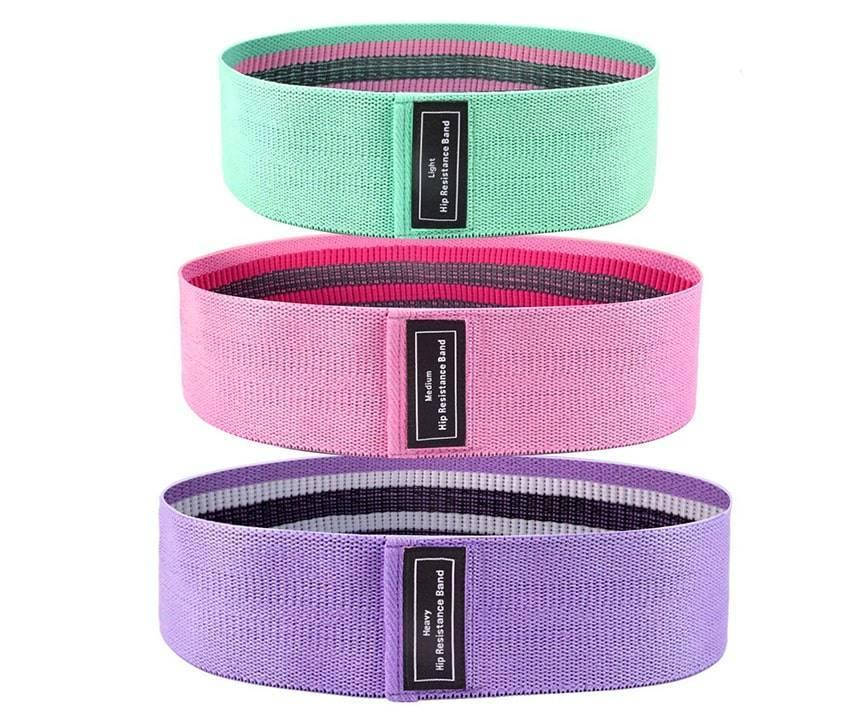 

Фитнес резинки тканевые набор из 3х штук Luting Hip Resistance Bands 193836