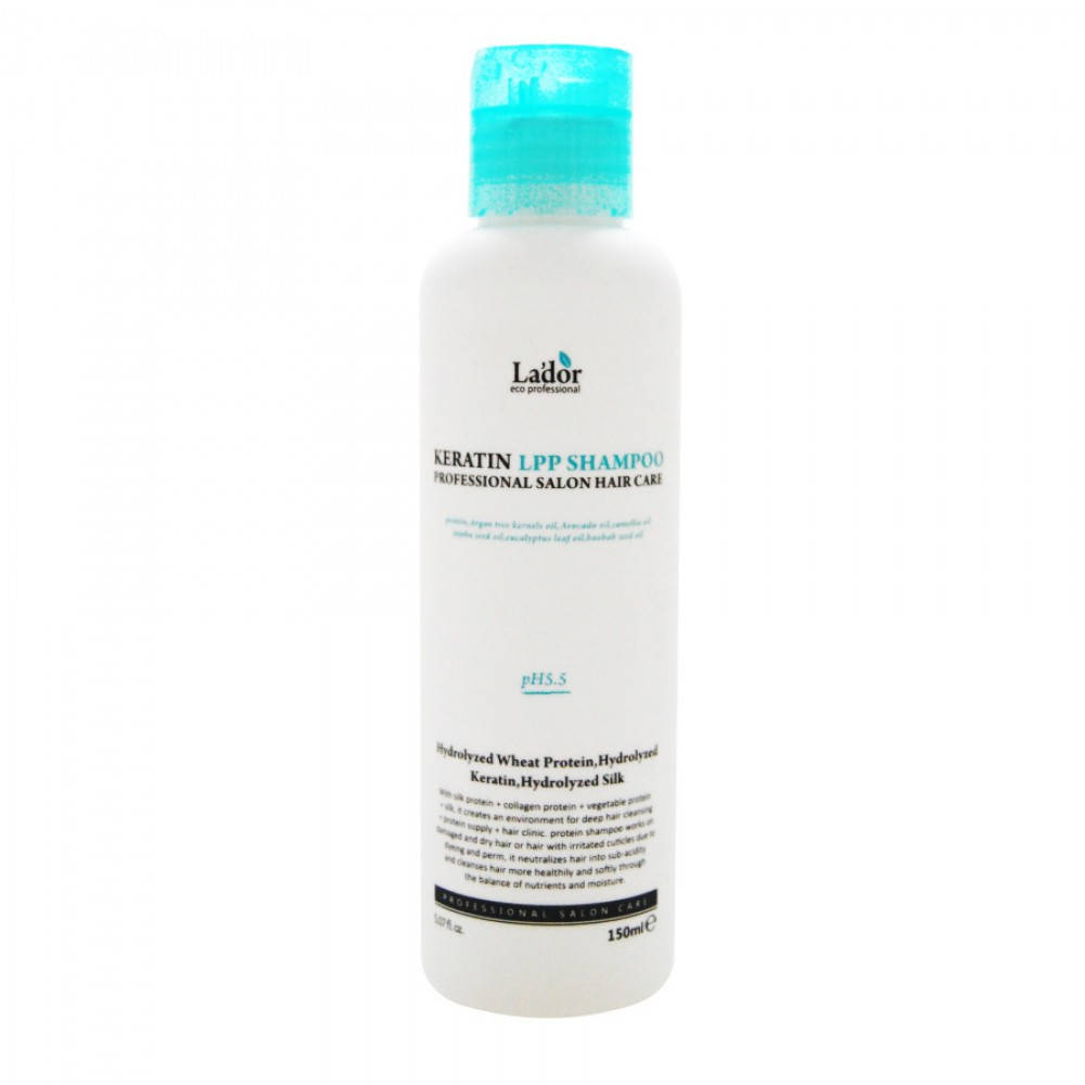 

Шампунь бессульфатный с кератином Lador Keratin LPP Shampoo 150 мл (15321Gu)