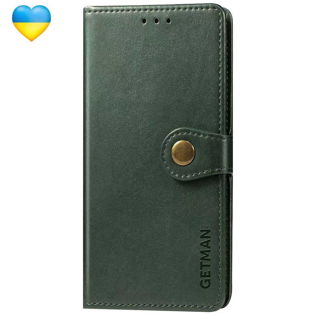 

Кожаный чехол книжка GETMAN Gallant (PU) для Samsung Galaxy S20 FE, Зелёный