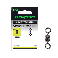

Вертлюг Kalipso Swivel American 101008BN №8 12шт