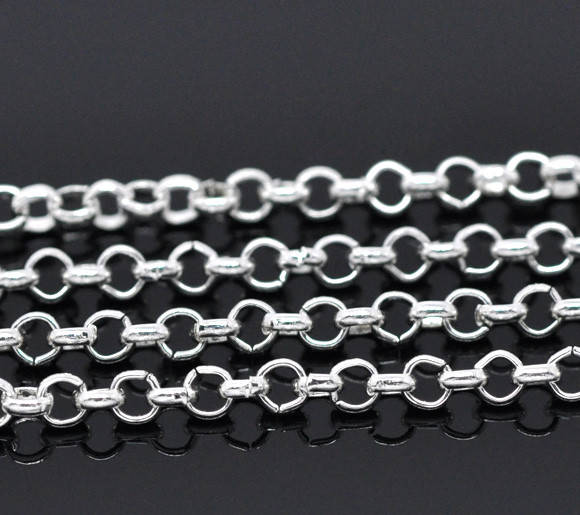 

Цепочка Крест для Бижутерии Цепь на метраж Цвет серебро 2.5 mm