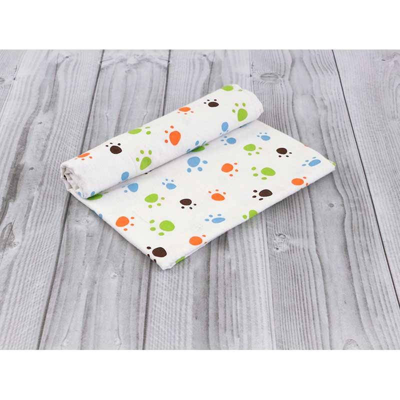 

Пеленка Руно 80x90 см фланель детская с рисунком арт.203.05_кольорові лапки