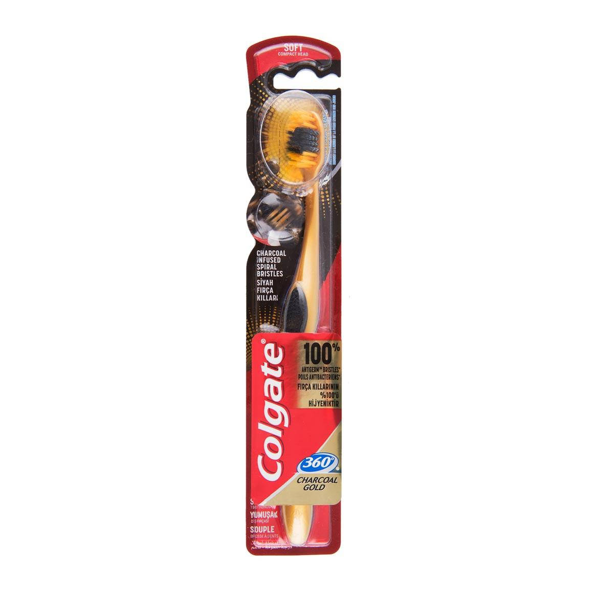 

Зубна щітка Colgate Charcoal GOLD 1шт м'яка