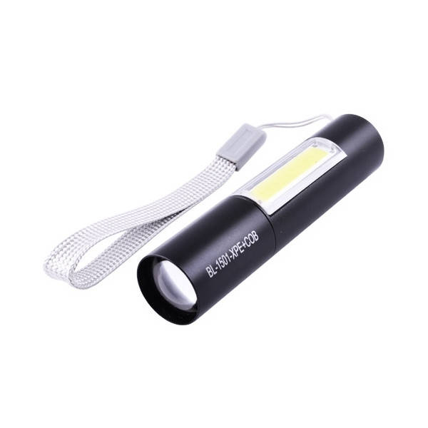 

Ручной аккумуляторный полицейский Фонарь 1501 XPE+COB, ЗУ mirco USB