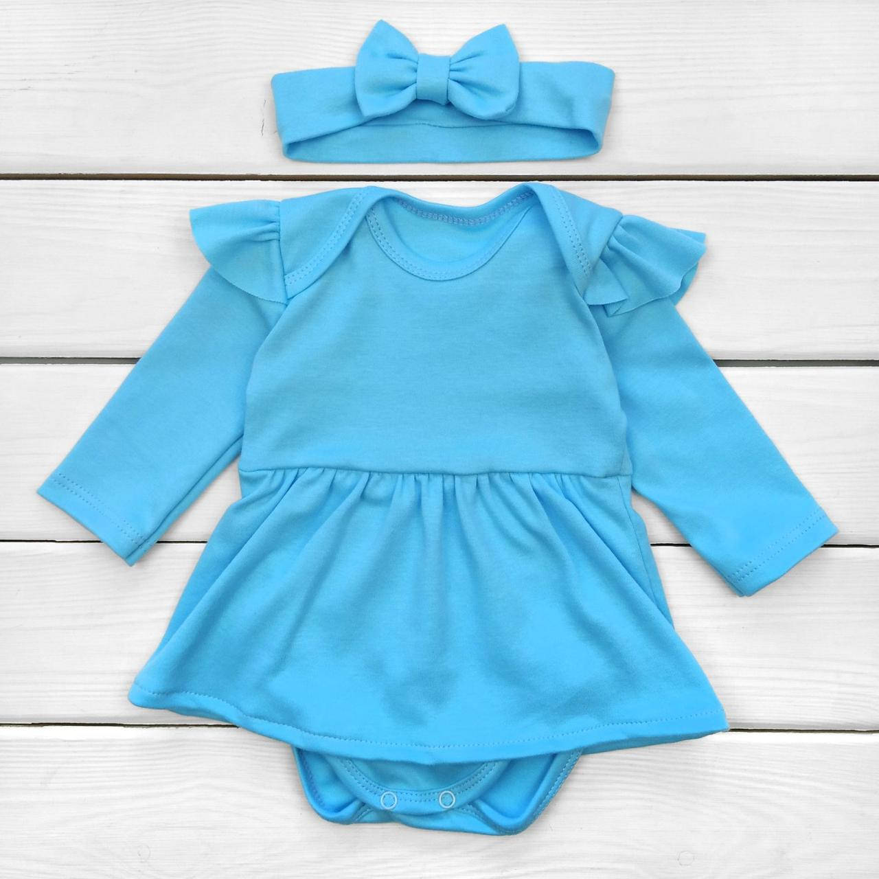 

Боди-платьице с повязкой Василек