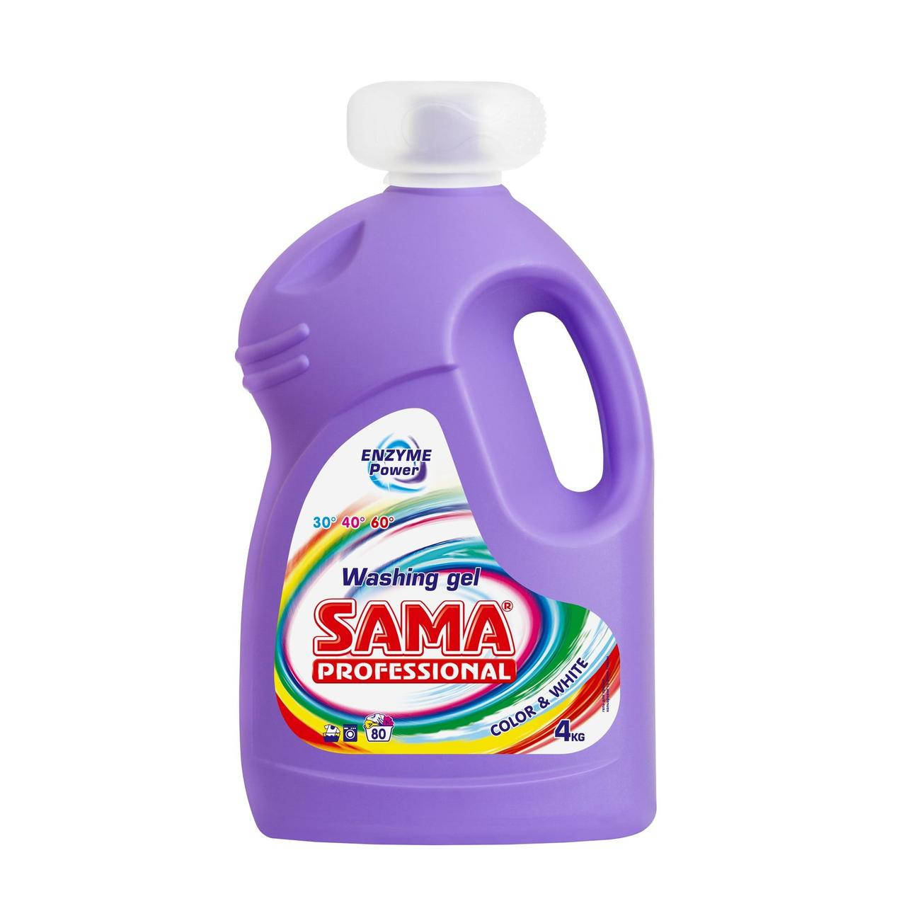 

Гель для стирки САМА Professional Color & White 4л
