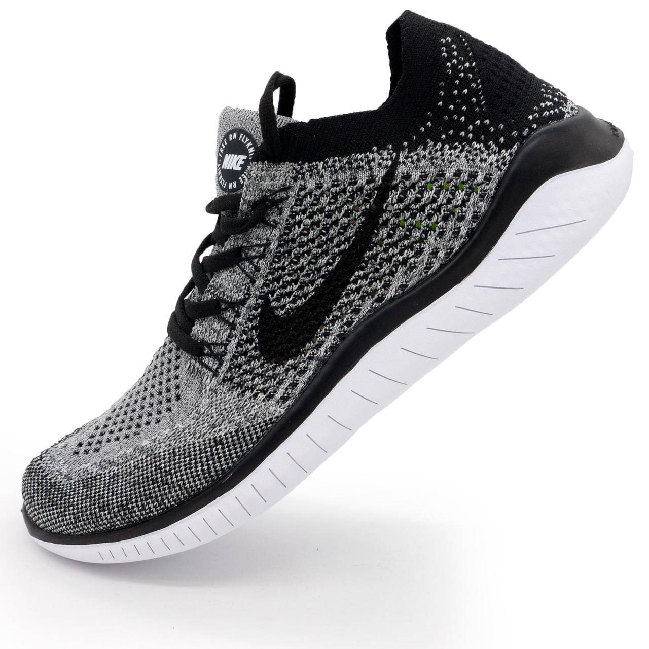 

Кроссовки для бега Nike Free Run Flyknit Найк Фри Ран, серые р.(45)