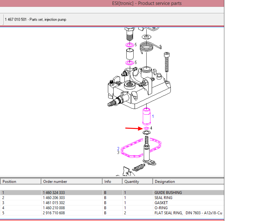 

Кольцо уплотнительное штока газа ТНВД / ПНВТ BOSCH 1 460 210 008 / 1460210008 6,5*2