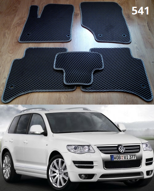 

Коврики ЕВА в салон Volkswagen Touareg '02-10, Черный