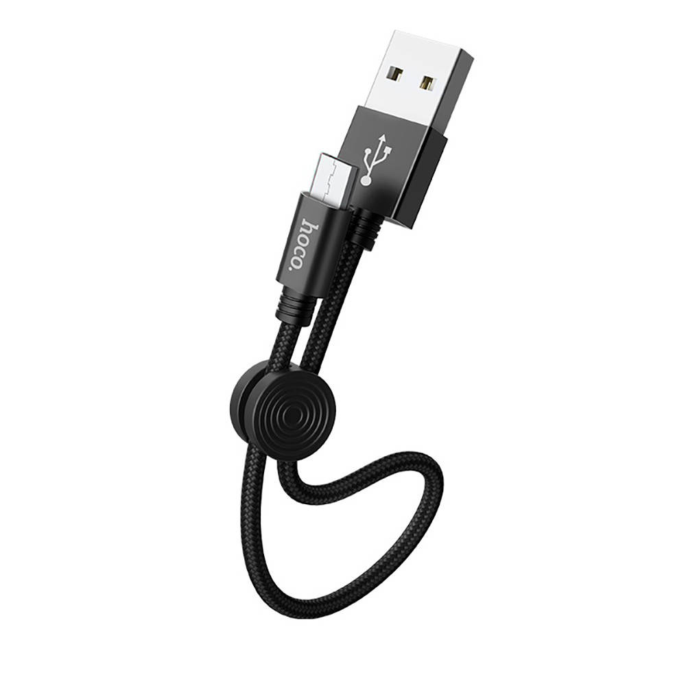 

USB Кабель HOCO X35 USB - MicroUSB (0.25М) (черный)