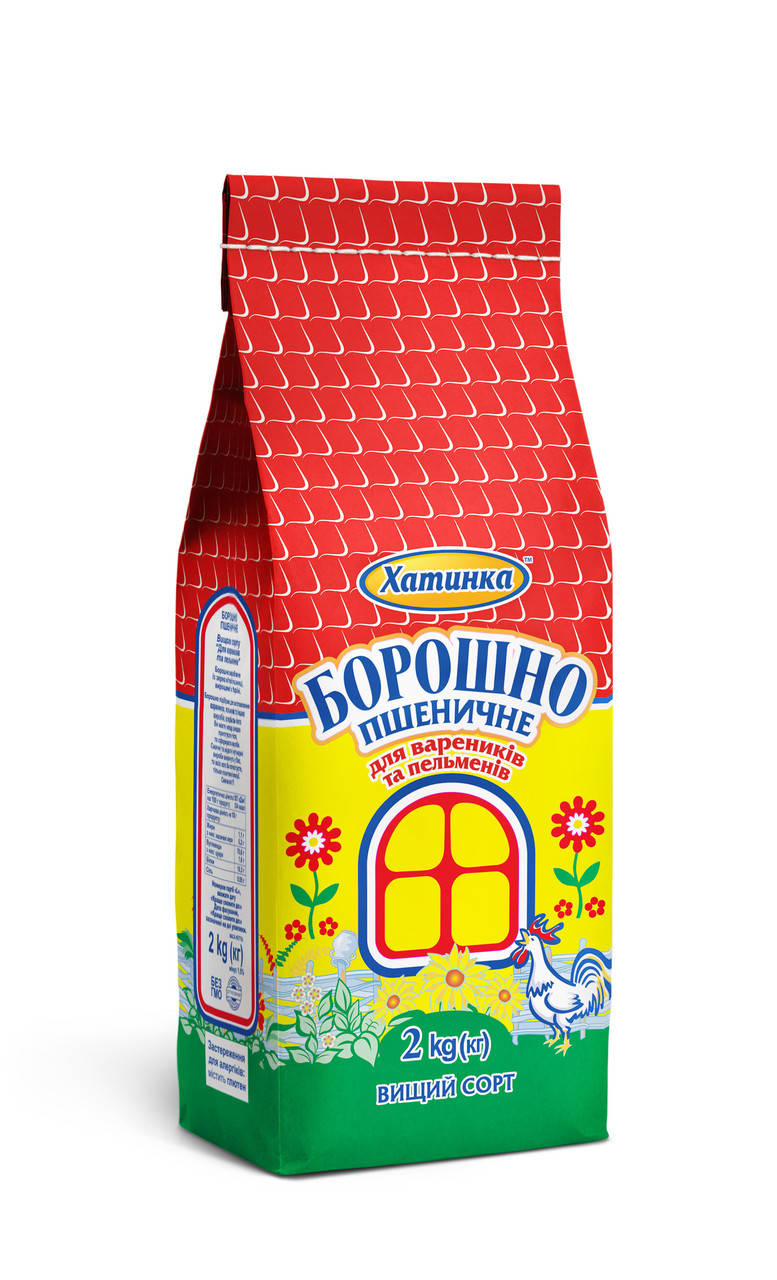 

Мука пшеничная высшего сорта, улучшенного качества "Для вареников", ТМ Хатинка, 2кг