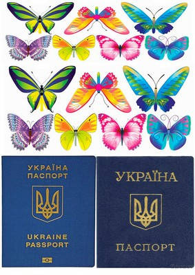 

Вафельна картинка для кондитерских виробів Паспорт (листок А4)