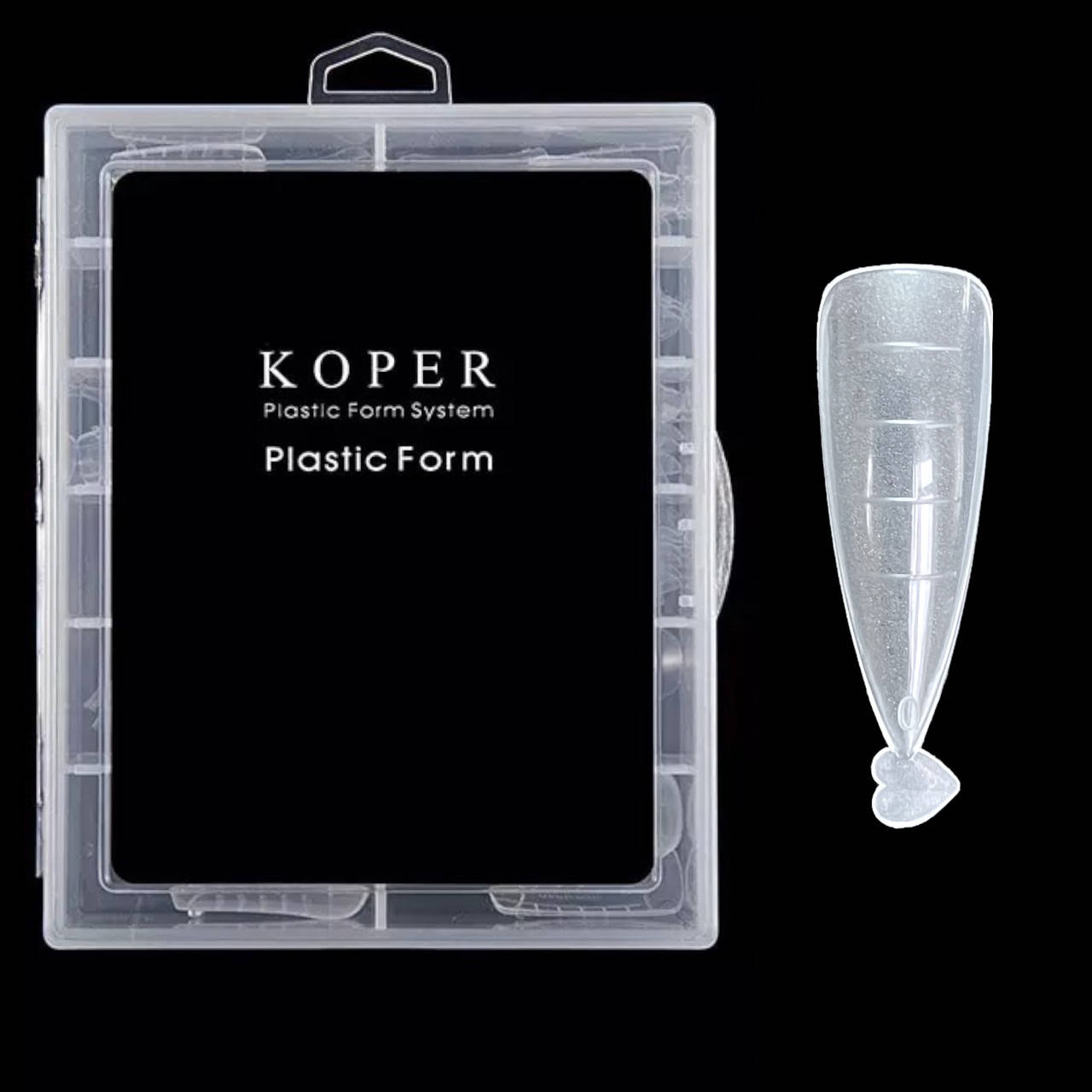 

Верхние формы (типсы) KOPER для наращивания полигелем 120шт./уп. Миндаль №87