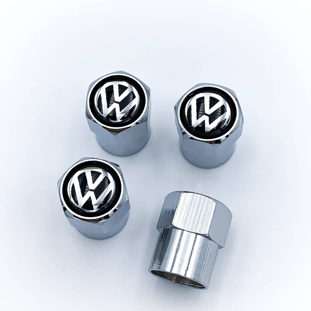 

Защитные колпачки на ниппеля VW Volkswagen (Фольцваген) 4 шт Хром