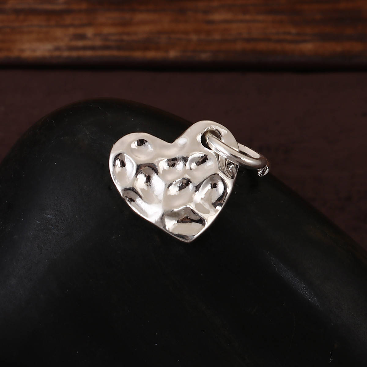 

Подвеска Сердце, Цинковый сплав, Цвет: серебро, 14 мм x 11 мм