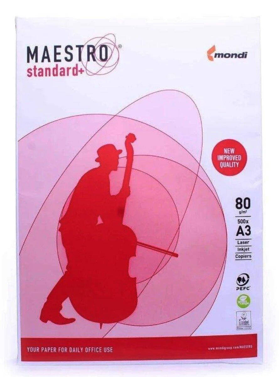 

Папір .Maestro Standart А3 80 гр 500 арк, Белый