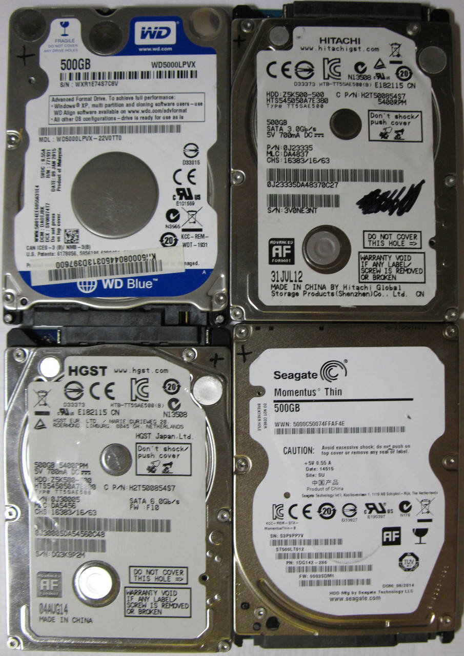 

HDD 500Gb 500Гб 2.5" SATA II HITACHI Fujitsu WD Samsung Seagate Toshiba