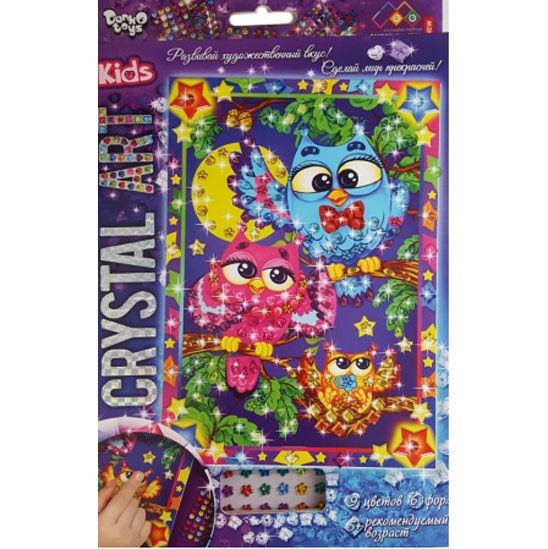 

Набор для творчества DankoToys DT CArt-01-09 Мозаика Crystal Art Kids Совы