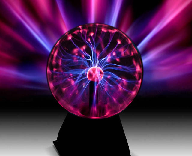 

Лампа настольная шар с молниями Plasma Ball Magic, Черный