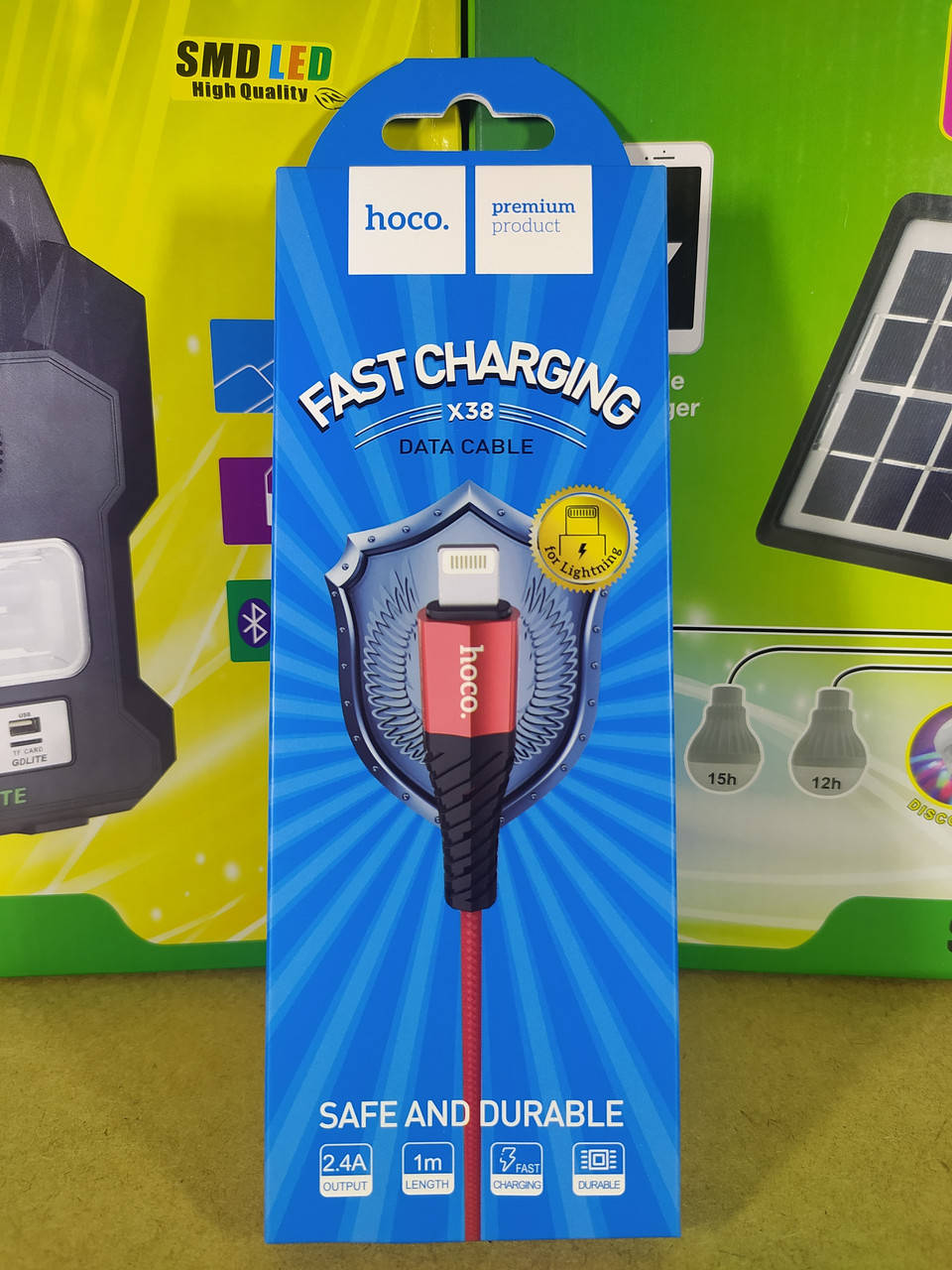 

Кабель для Iphone HOCO COOL DATE CABLE X38 IP, Красный